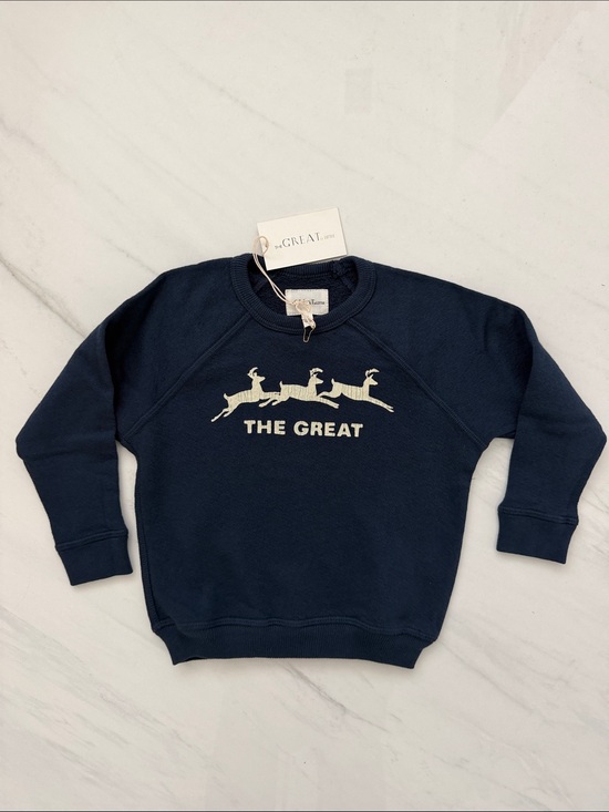 THE GREAT. Other - NEW The Great The Little College Sweatshirt with Deer Graphic Size 2T